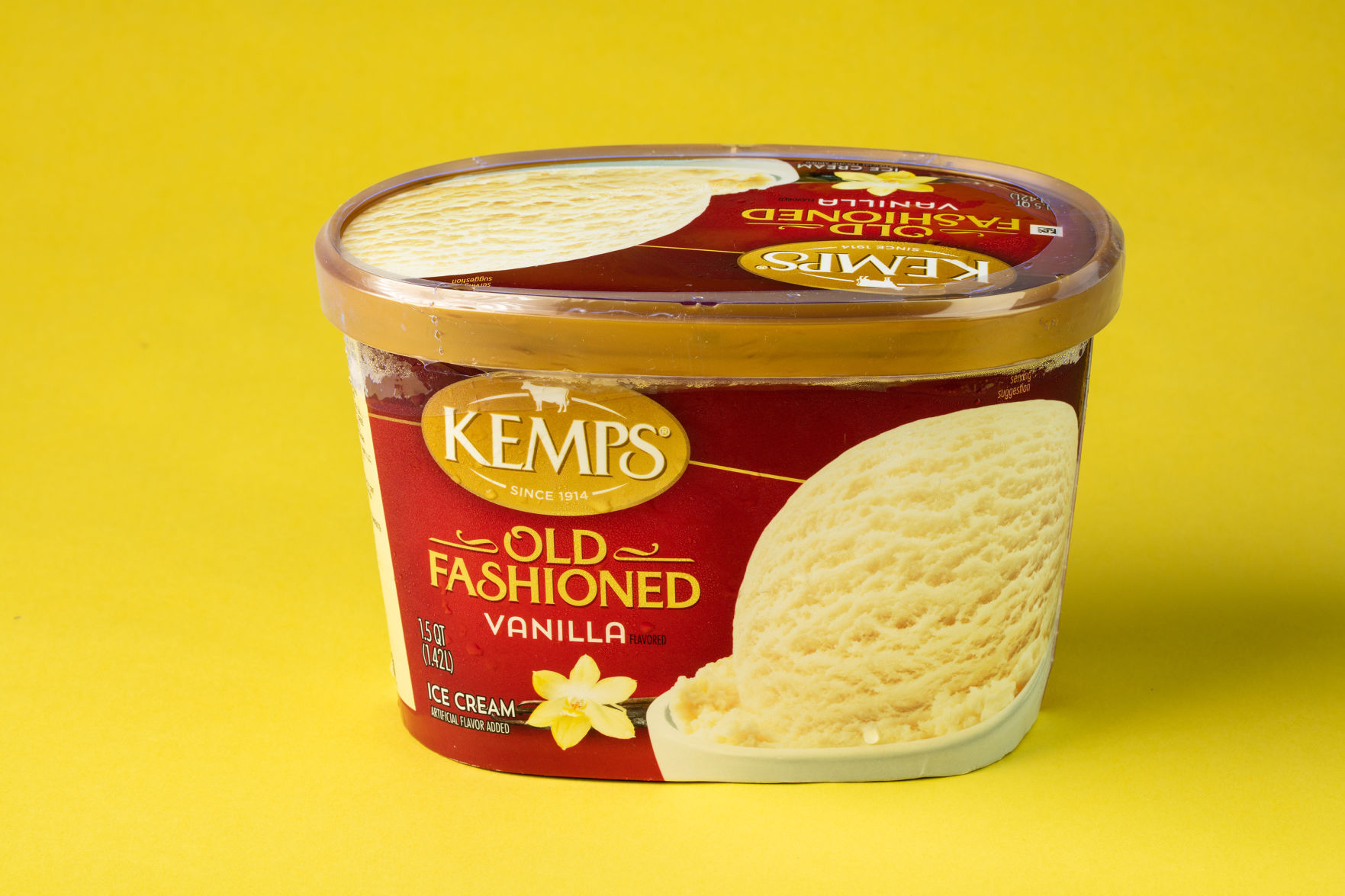 3 (tie). Kemp's Old Fashioned Vanilla Flavored Ice Cream